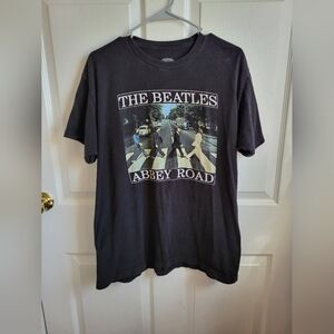 The Beatles Abbey Road Black T-Shirt Size Large